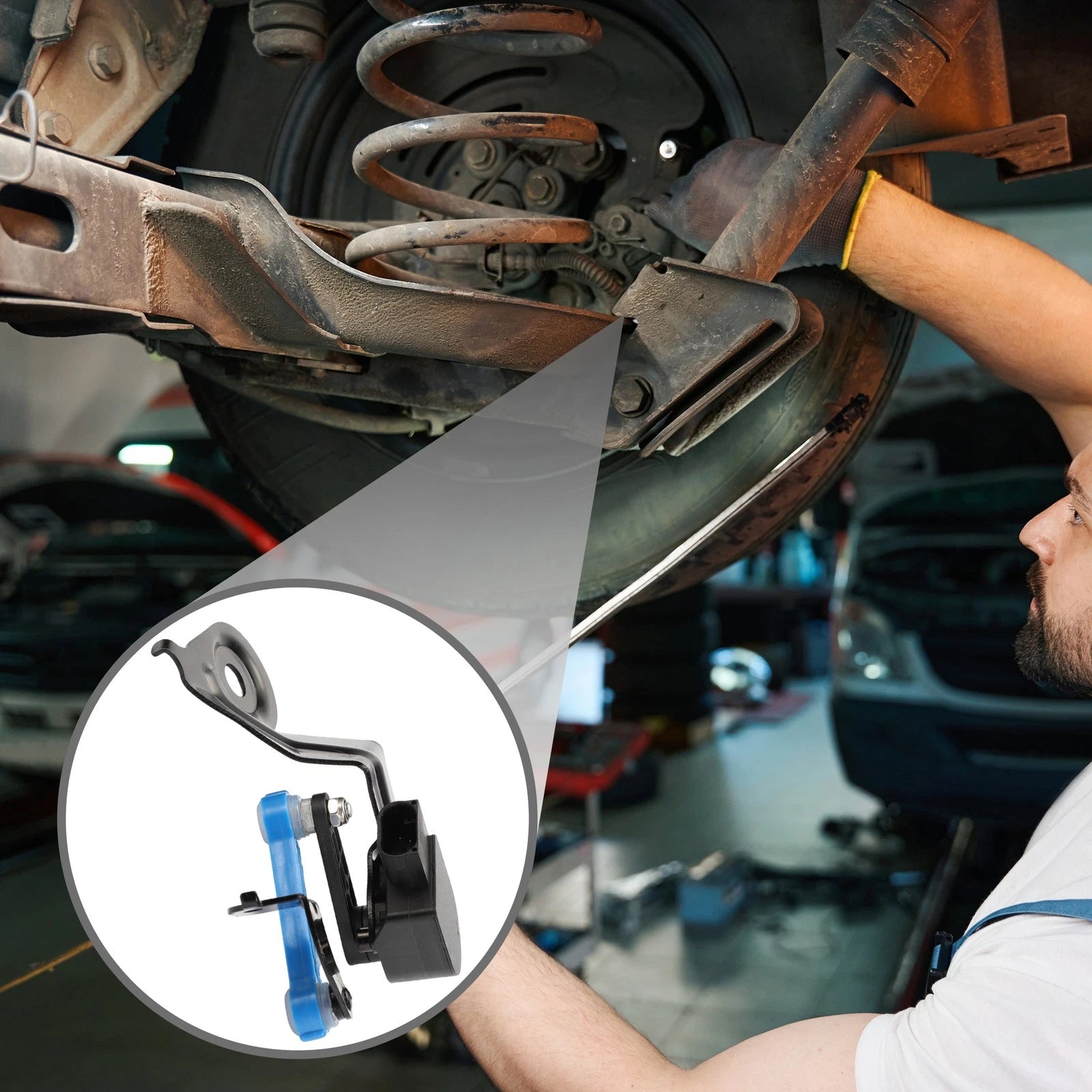 Rear Air Suspension Ride Height Level Sensor No. 8E0616571H for Audi A4 (2002–2009)