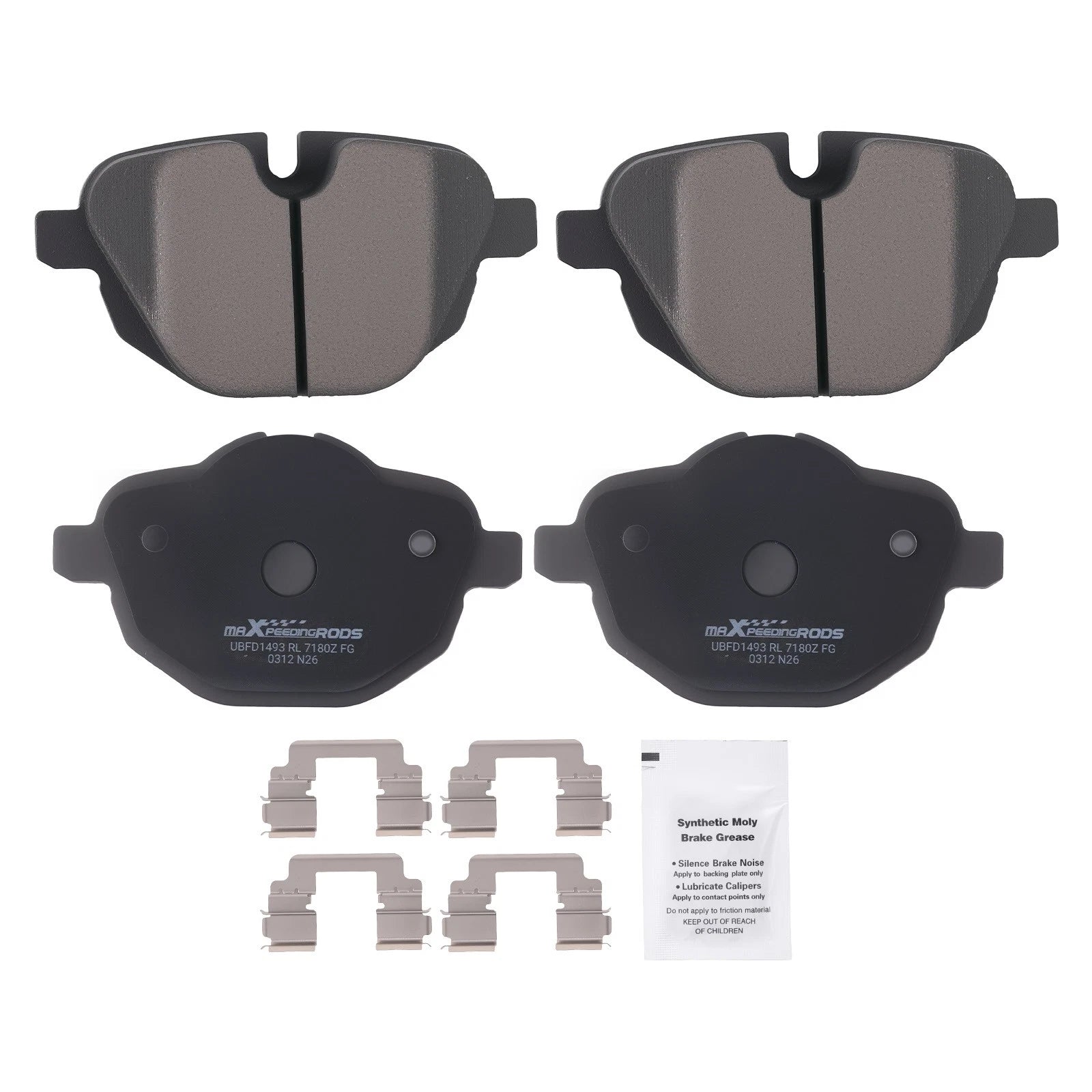 Set of Rear Ceramic Brake Pads for BMW i8 (2014–2020), X4 (2011–2022), X3 (2011–2022), Z4 (2011–2015)