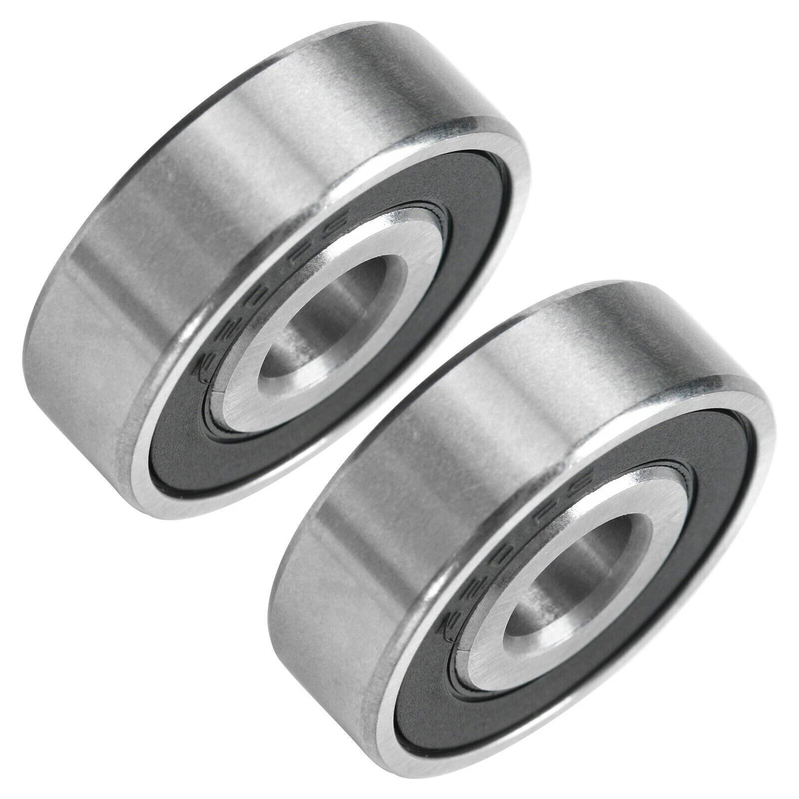 2X Rubber Ball Bearings 6201 for Various Applications (32mm x 12mm x 10mm)