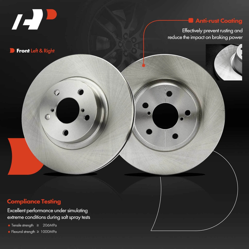 Front Disc Brake Rotors & Ceramic Pads for Subaru Impreza (2011-2016)