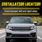 Set of 2 Front Bumper Brackets for Volkswagen Atlas (2021–2023)