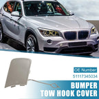 Front Bumper Tow Hook Cover Silver Gray for BMW X1 (2012 - 2015)