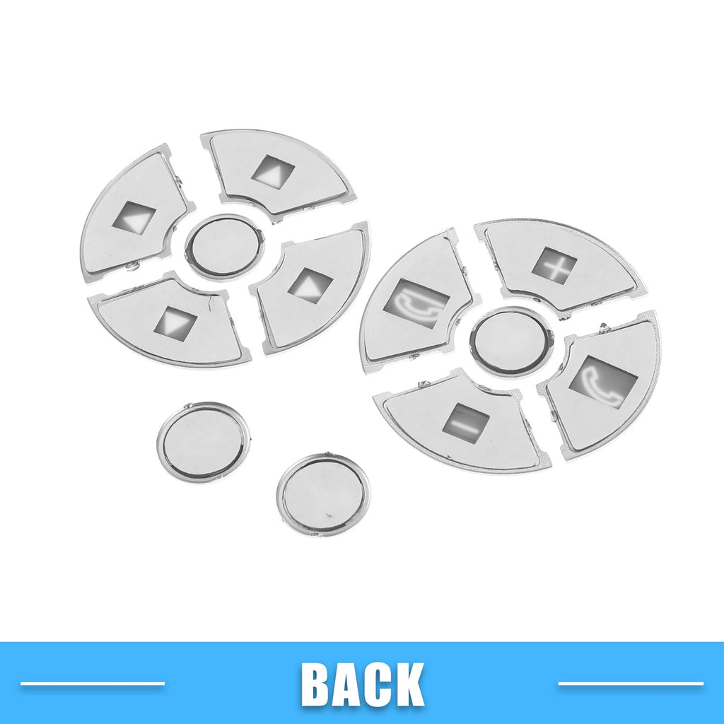 12X Steering Wheel Button Covers for Mercedes-Benz (ABS Silver Tone)