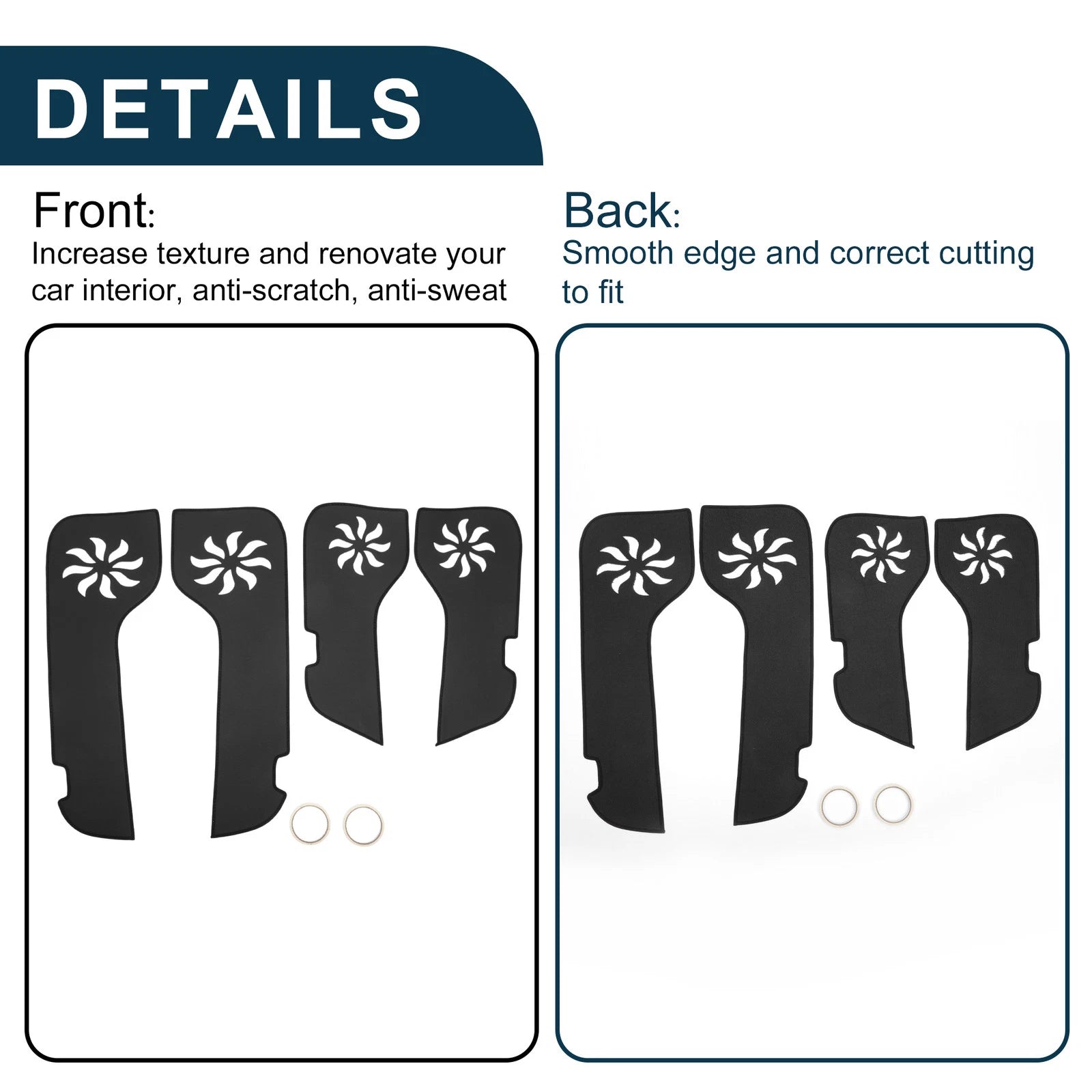 Set of 1 Car Door Anti Kick Pad Sticker Protector for Lexus LX570 (2009–2014)
