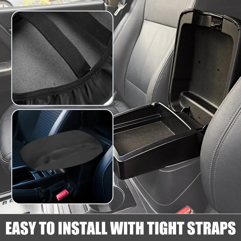 Armrest Cover Pad for Mitsubishi Outlander (2022–2023) Faux Leather Black