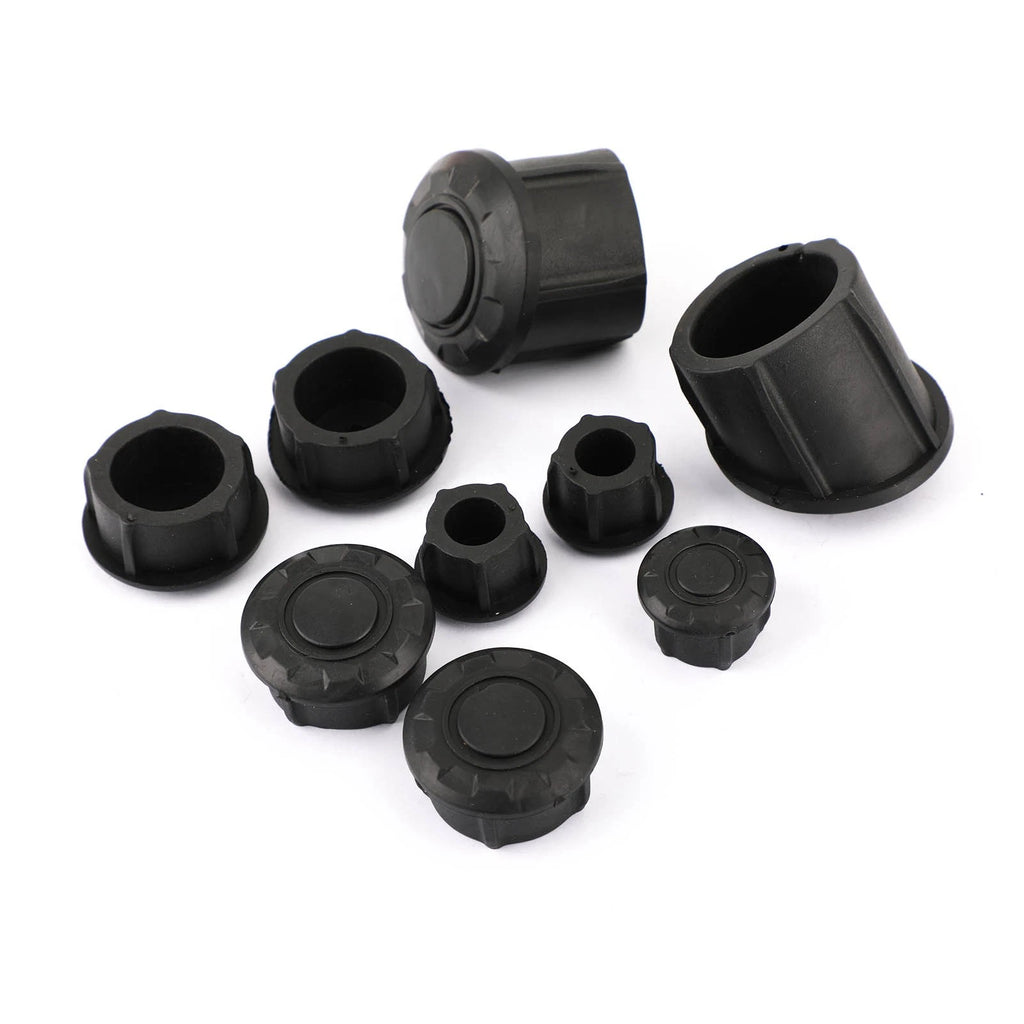 9x Side Frame Cover Tube Caps Plugs for BMW R1200GS R1250GS (2014–2019)