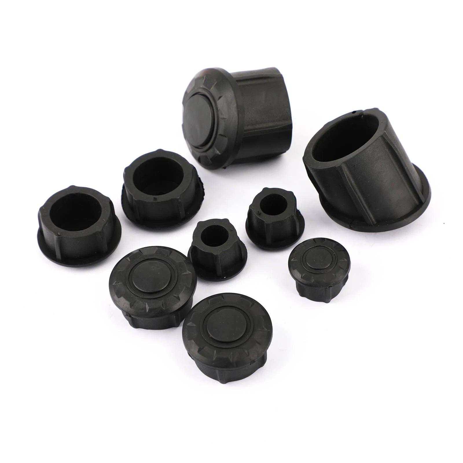 9x Side Frame Cover Tube Caps Plugs for BMW R1200GS R1250GS (2014–2019)