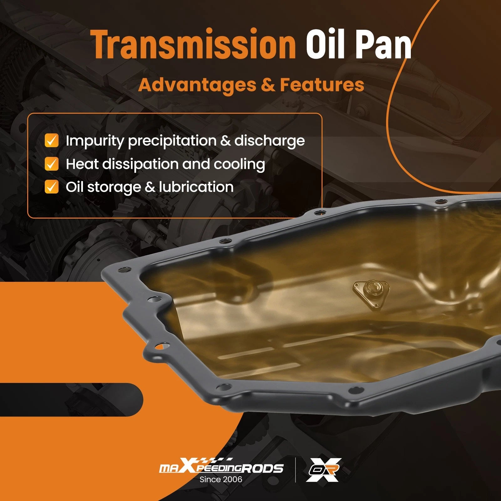 Transmission Oil Pan Kit with Oil Filter Gasket for Jeep Wrangler Liberty (2007–2012)