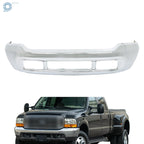 Steel Split Front Bumper Covers for Ford F-250 F-350 Super Duty (1999–2004) Chrome