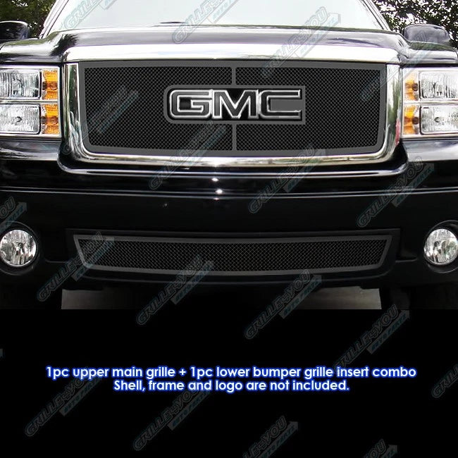 Stainless Black Mesh Grille Insert for GMC Sierra 1500 (2007–2012)