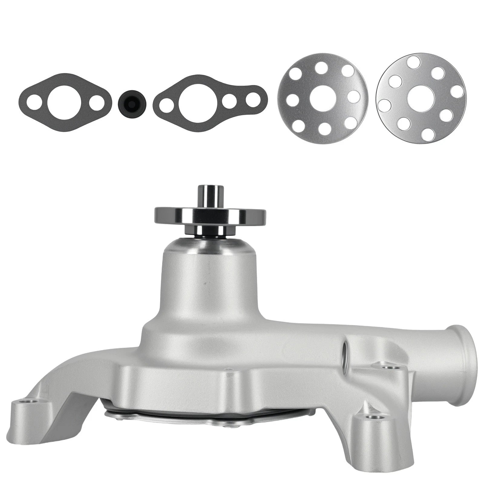 Short Water Pump for Chevy 283-400 V8 SBC (1955–1985) Aluminum
