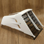 White Gas Tank Side Covers with Radiator Grill for Yamaha Banshee 350 (1987–2006)