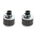 2X Cold Air Intake Filter for Turbo Vent Crankcase Valve Cover (2010–2023)