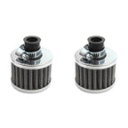 2X Cold Air Intake Filter for Turbo Vent Crankcase Valve Cover (2010–2023)