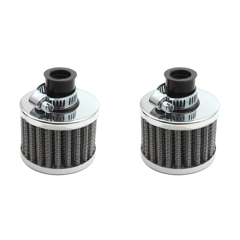 2X Cold Air Intake Filter for Turbo Vent Crankcase Valve Cover (2010–2023)