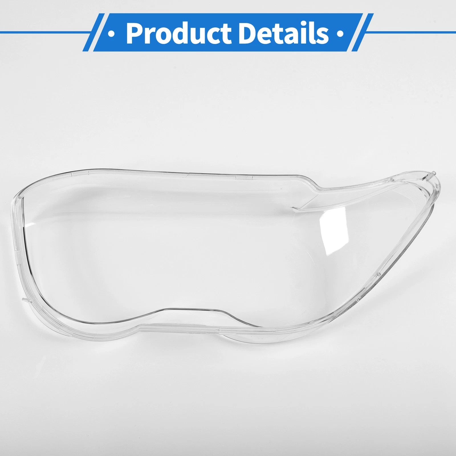 1 Pcs Headlight Lens Cover for BMW 7 Series E66/E65 (2002–2005) PC Clear