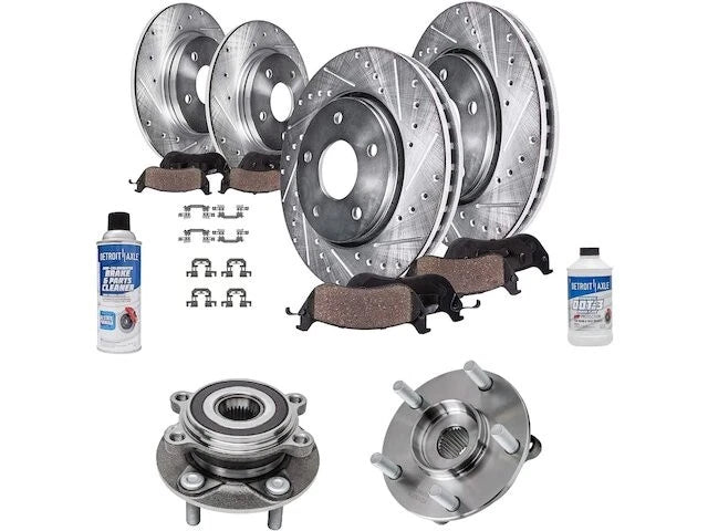 Brake Pad, Rotor, and Wheel Hub Kit for Mazda 3 Sport (CY247MW)