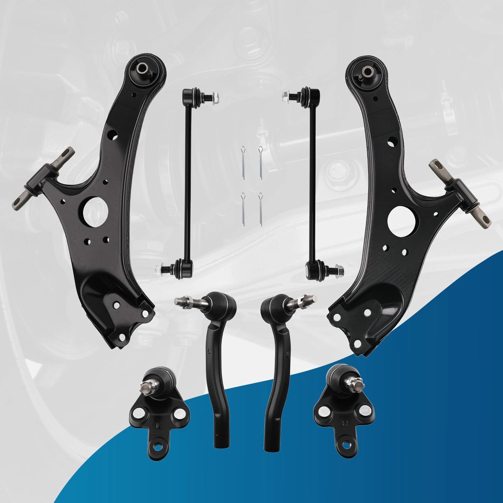 Front Lower Control Arms, Sway Bar, Tie Rod for Toyota Sienna (2011–2020)