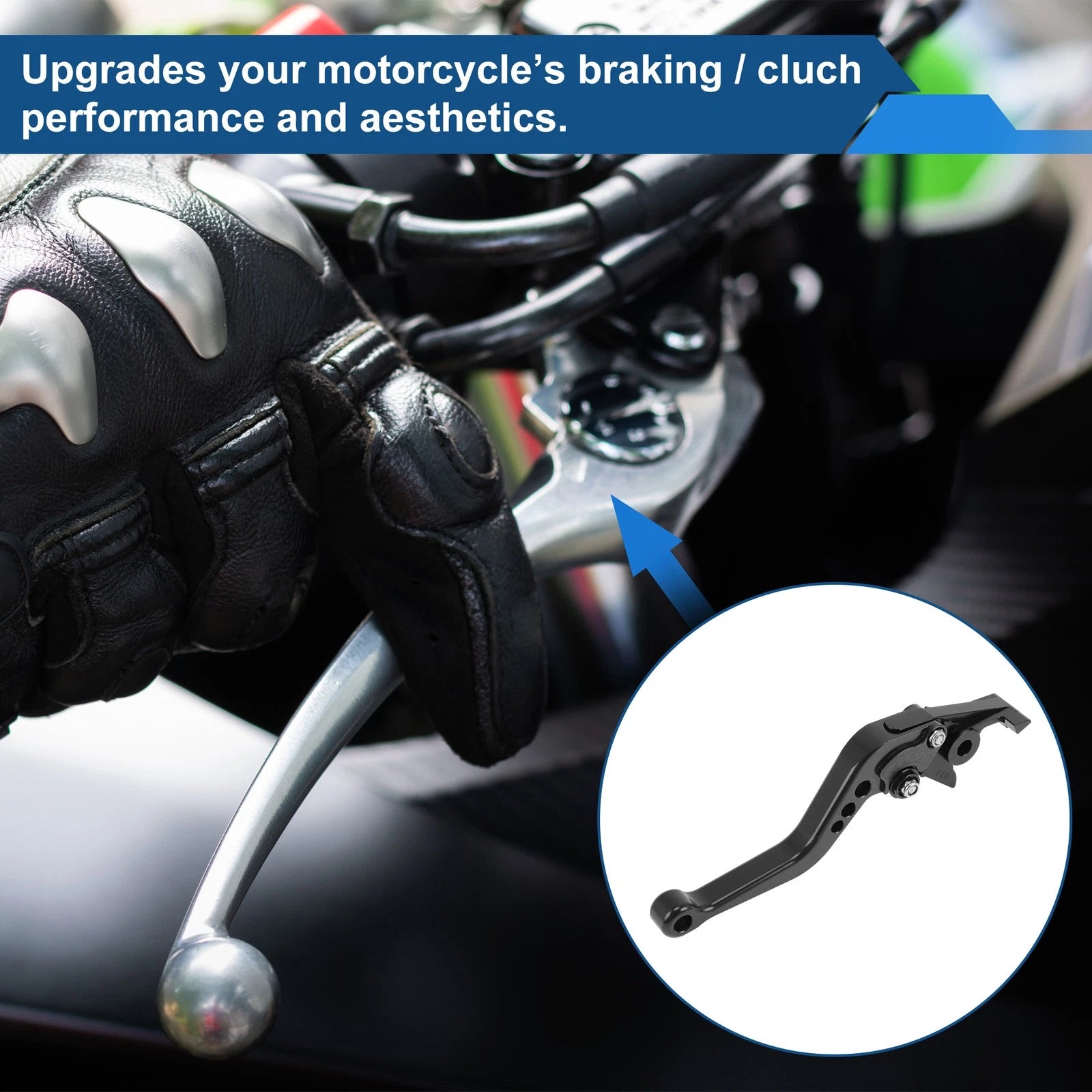Adjustable Short Brake Clutch Levers for Suzuki GSXR600 (1997–2003) Solid Black