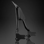 Black Passenger Backrest Sissy Bar for Harley Touring Road Street Glide (1997–2008)