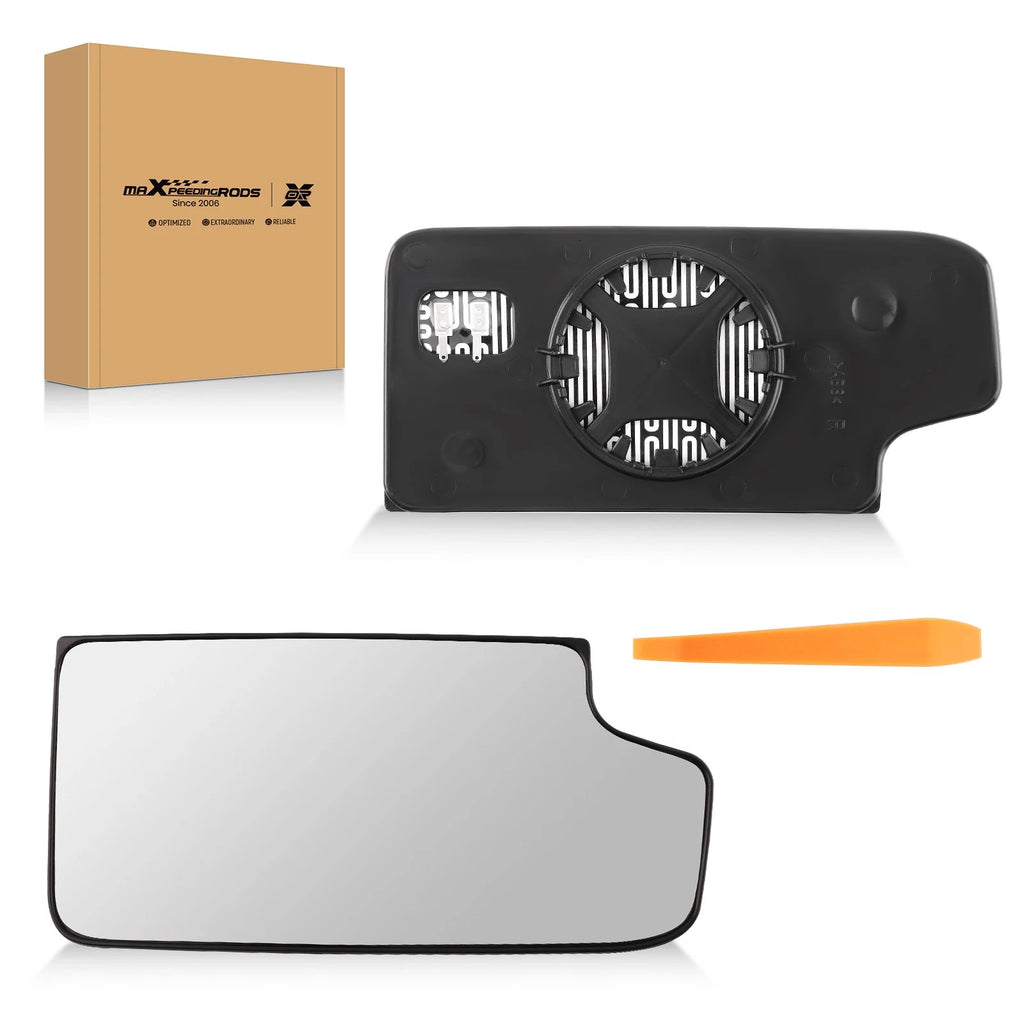 Right Lower Convex Heated Mirror Glass for Chevy Silverado 2500 3500 (2015–2017)