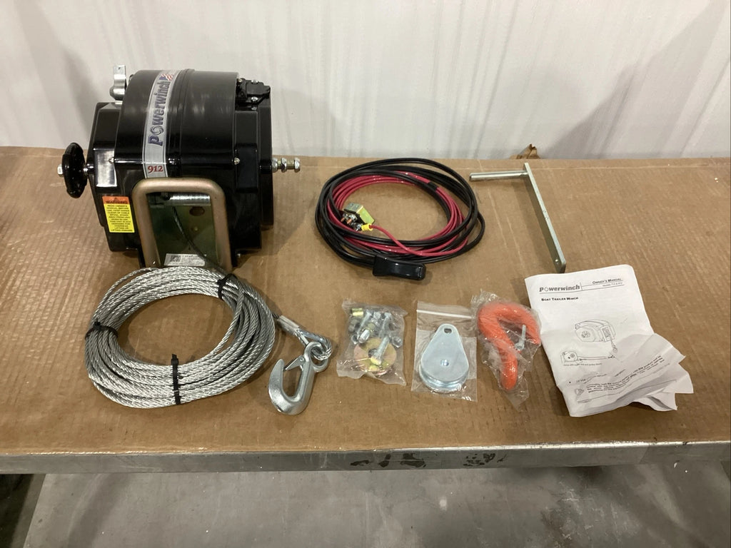 Powerwinch 12V Marine Boat Trailer Winch 712 P77712 (7500lb)