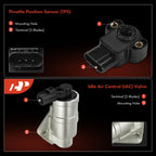 2X Idle Air Control Valve & Throttle Position Sensor for Ford (2004-2007)