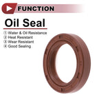2X Oil Seal Rotary Shaft Seal for Various Models (22x32x6mm) FKM Rubber