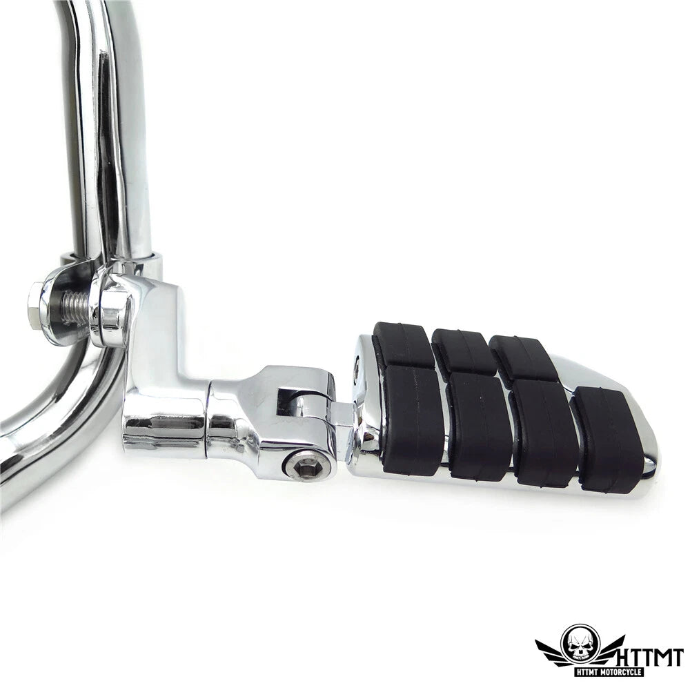 1 1/4" Wing Foot Pegs Clamps for Harley Sportster Touring Dyna