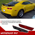 Red Lens Rear Side Marker Signal Lights Kit for Chevy Camaro (2010–2015)