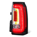 Chrome Housing Red Lens Reflector Taillight for GMC Yukon XL (2015–2020)