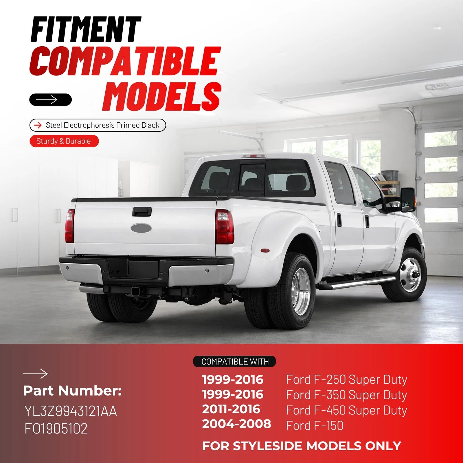 Tailgate Plate Access Panel for Ford F250 F350 Super Duty (1999–2016)