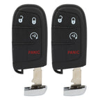 Set of 2 Keyless Entry Remote Fob 4 Buttons for Jeep Compass (2017–2020)