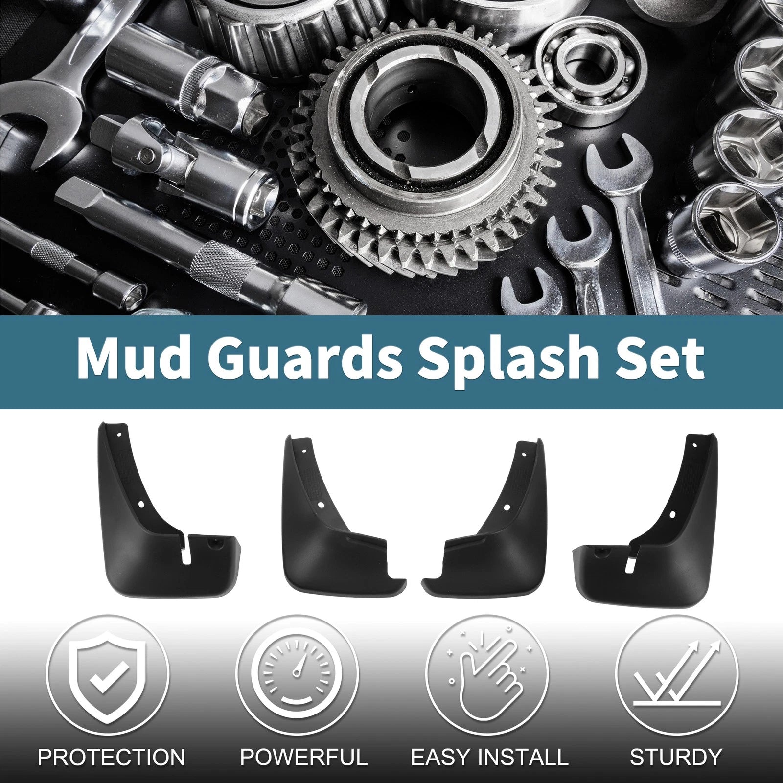 Set of 4 Mud Flaps Splash Guards for Toyota Probox (2002–2017)