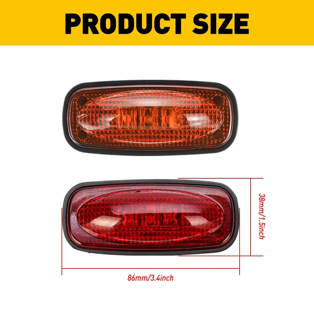 Set of 2 LED Fender Marker Lights for Dodge Ram 3500 2500 (2003–2018)
