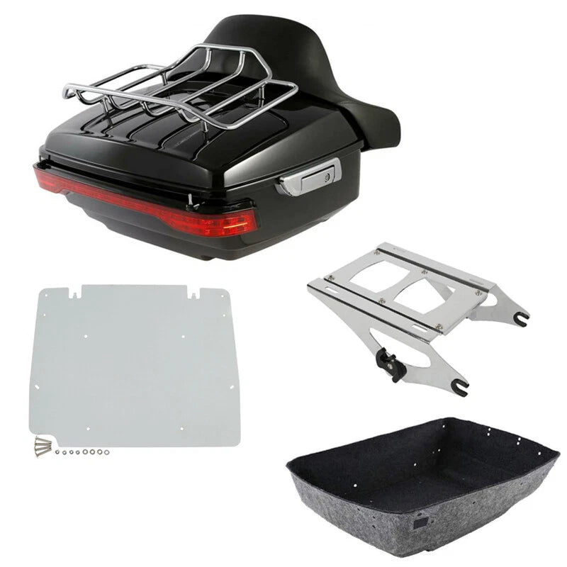 Trunk Pad Rack Light Mount Plate for Harley Touring Street Glide (2014–2026)