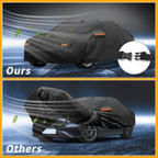 Waterproof All Weather Car Cover for Mercedes Benz CLA (2013-2024) Black 210D-PU
