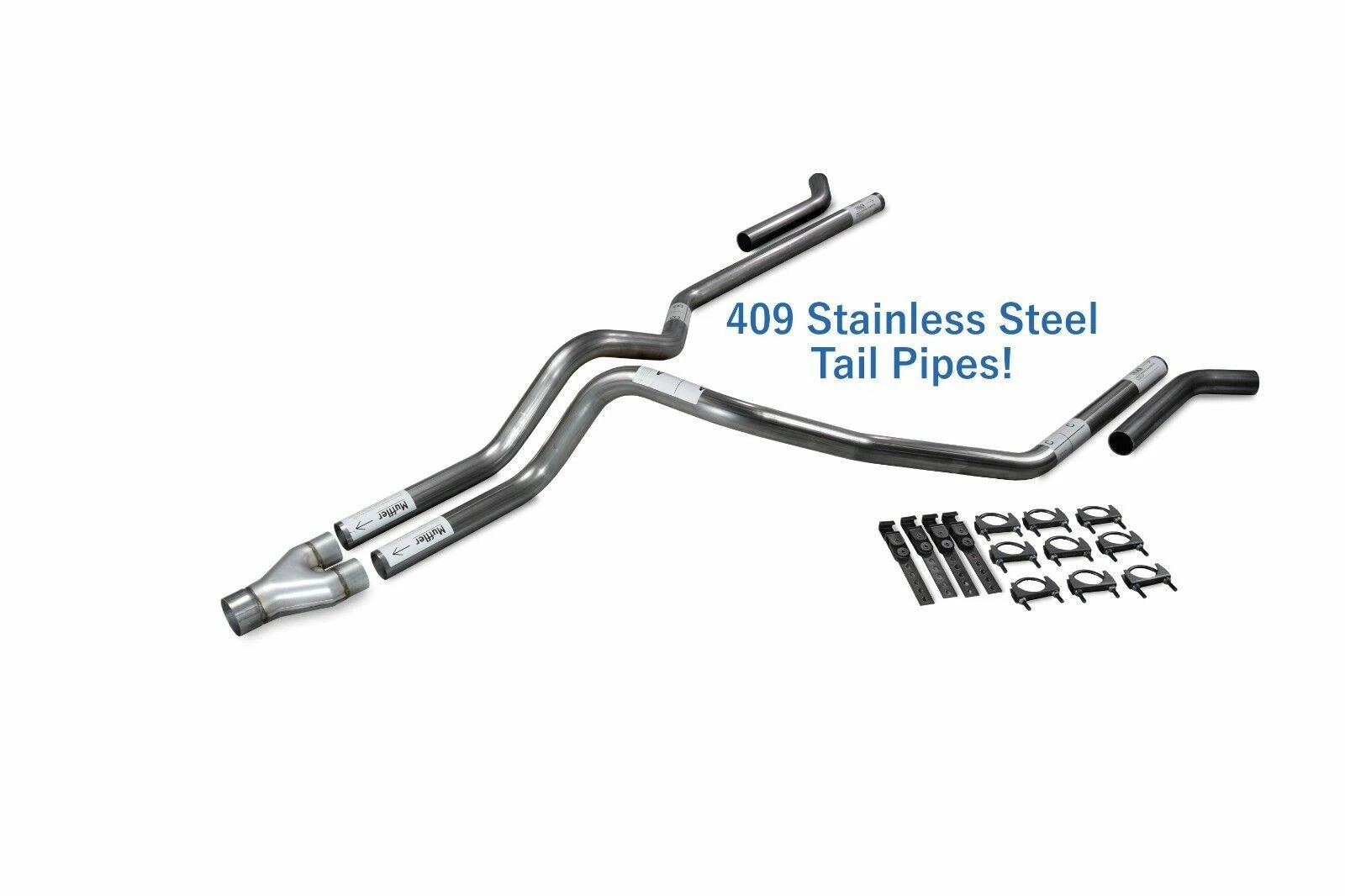 2.5" Stainless Dual Exhaust Kit for Chevy GMC 1500 (1999–2006)