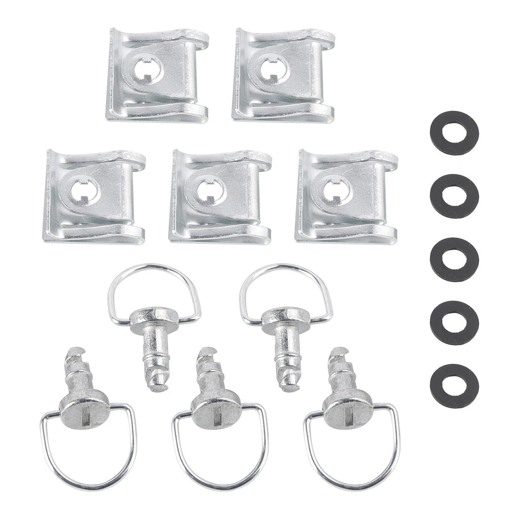5 Pack D Ring Release Fairing Fasteners for Motorcycle (14mmT9)