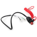 Outboard Engine Motor Kill Stop Switch with Safety Tether Lanyard