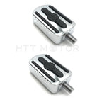 2X Chrome Gear Furious Skull Shifter Peg Toe Heel Rest Peg for Harley 1984–2017