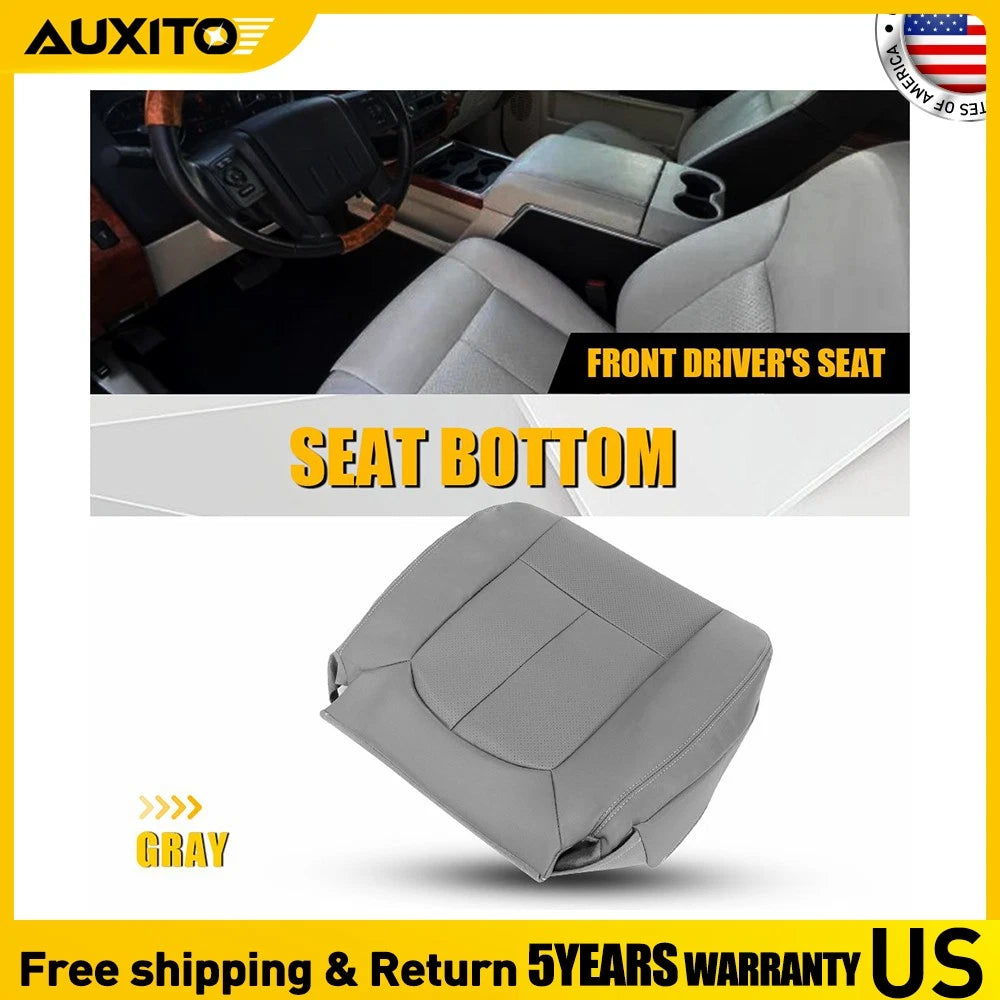 Bottom Seat Cover Leather Gray for Ford F-250 F-350 (2011–2016)