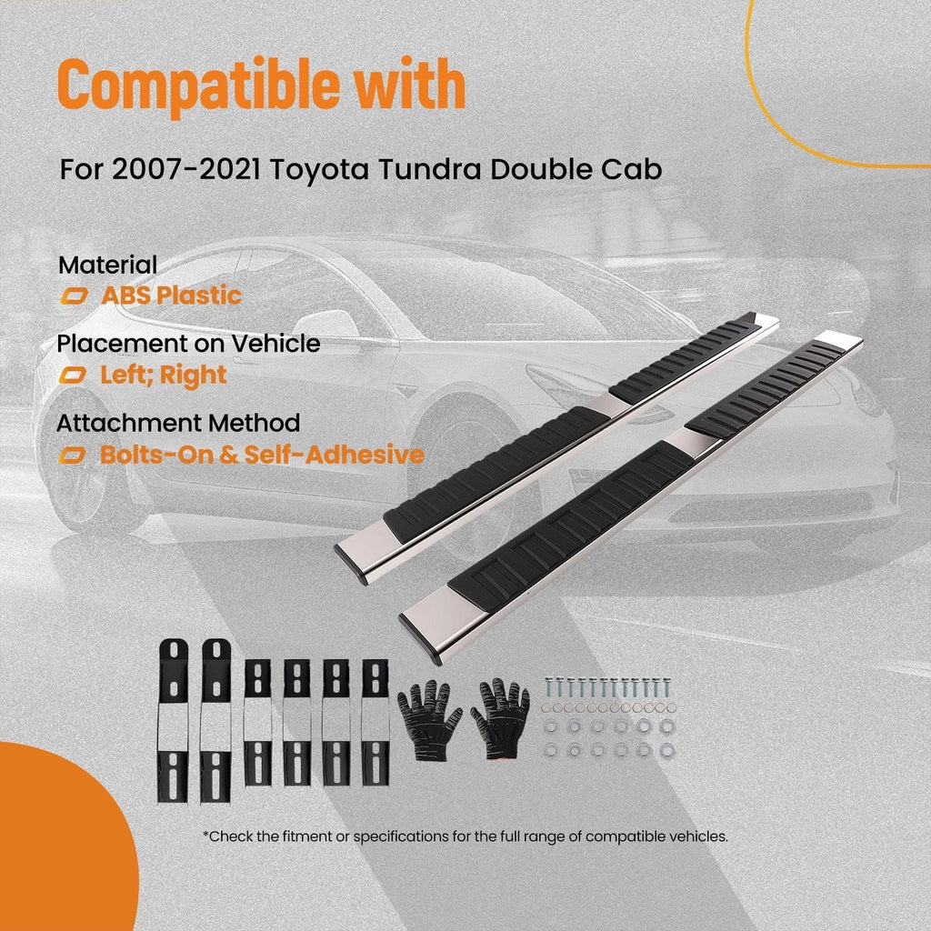 6'' Running Board for Toyota Tundra Double Cab (2007–2021) 195cm