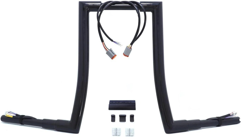 Prewired Handlebar 12" 14" 16" for Harley Fat Boy Night Train Sportster (1996–2006)