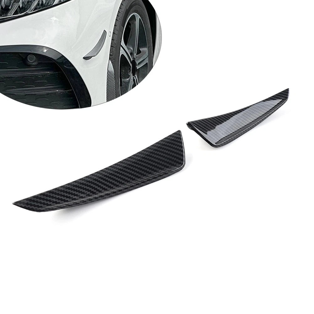 Front Bumper Lip Splitter for Benz A Class W177 A180 A200 (2019–2023) Carbon