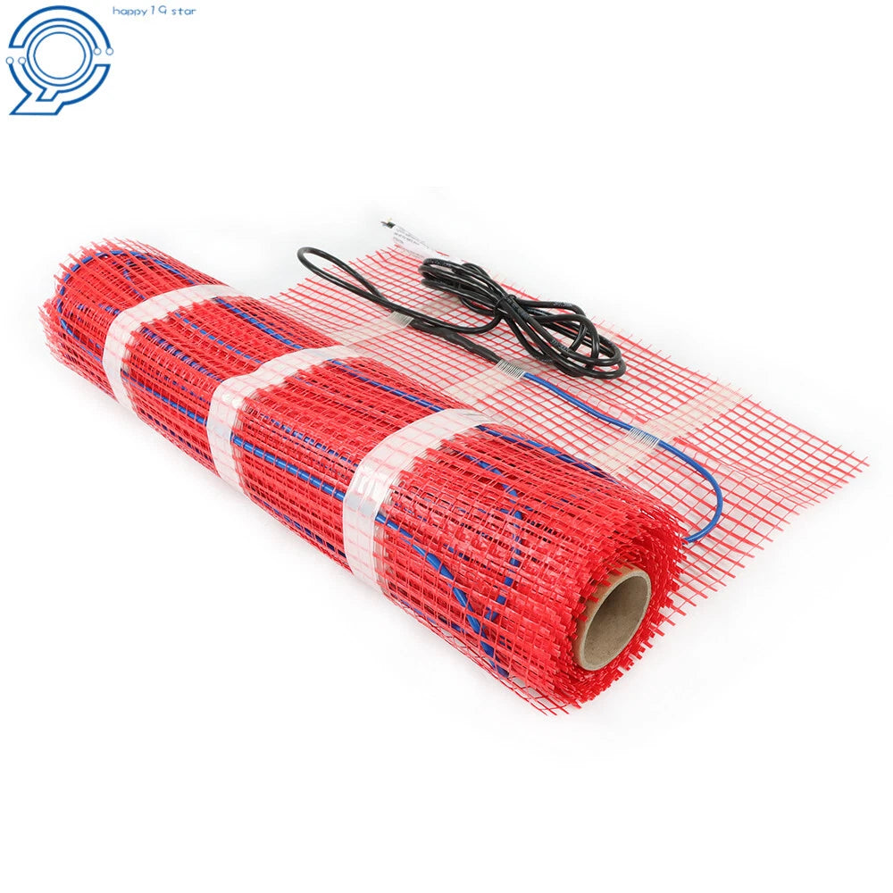 Electric Radiant Floor Heat Mat System with Thermostat (120V)