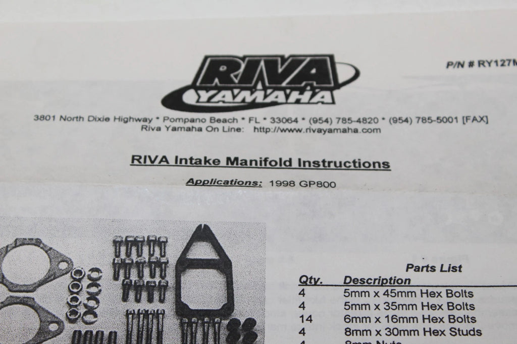 Intake Manifold for Yamaha GP800 GP 800 Riva Racing (44/46mm)