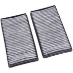 2X Activated Carbon Cabin Air Filter for BMW 745i 745Li 750Li 760Li (2002–2005)