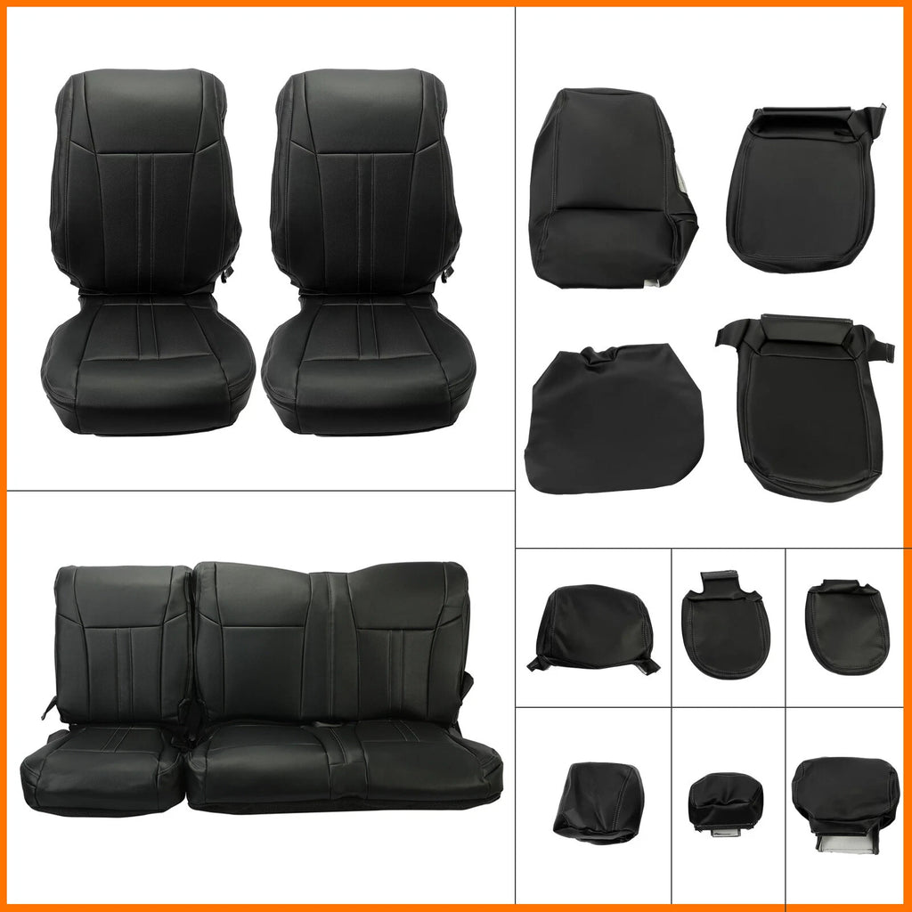 Complete Set of Front & Rear Seat Covers for Ford F-250 Super Cab (2017–2022)