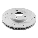 Front Drilled Slotted Rotors & Ceramic Brake Pads for Toyota Camry (2002–2006)